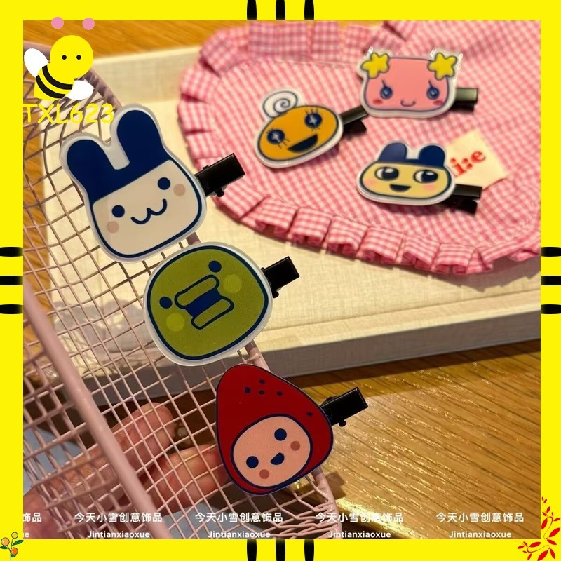 Women'S Accessories List - Jepit Rambut Seri Tamagotchi Klip Duckbill