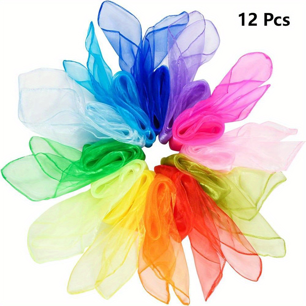 Silk Scarf Square - 10 Buah/12 Buah Syal Tari Sutra