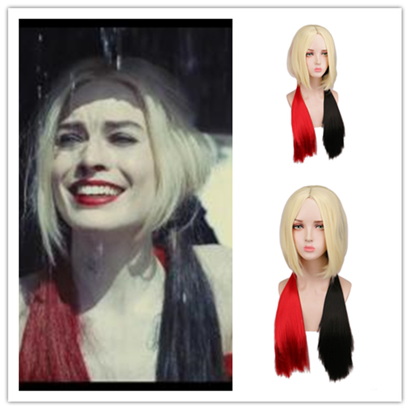 Women'S Harley Quinn Accessories - Wig Cosplay komik Suicide Squad 2