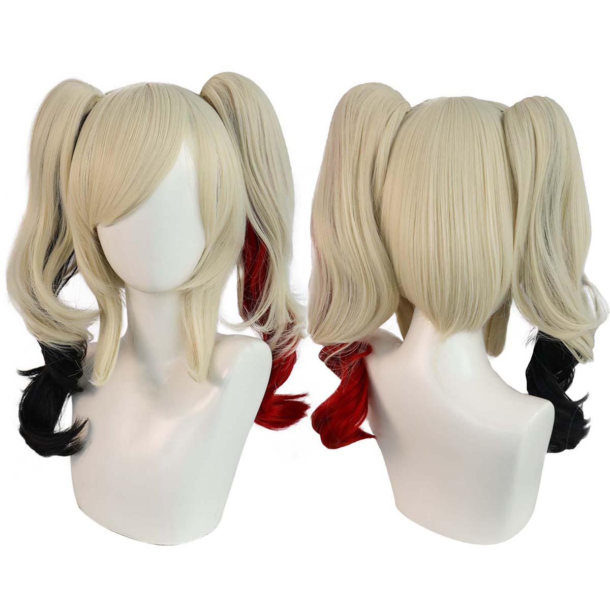Women'S Harley Quinn Accessories - Wig Cosplay Harley Quinn Pirang Merah