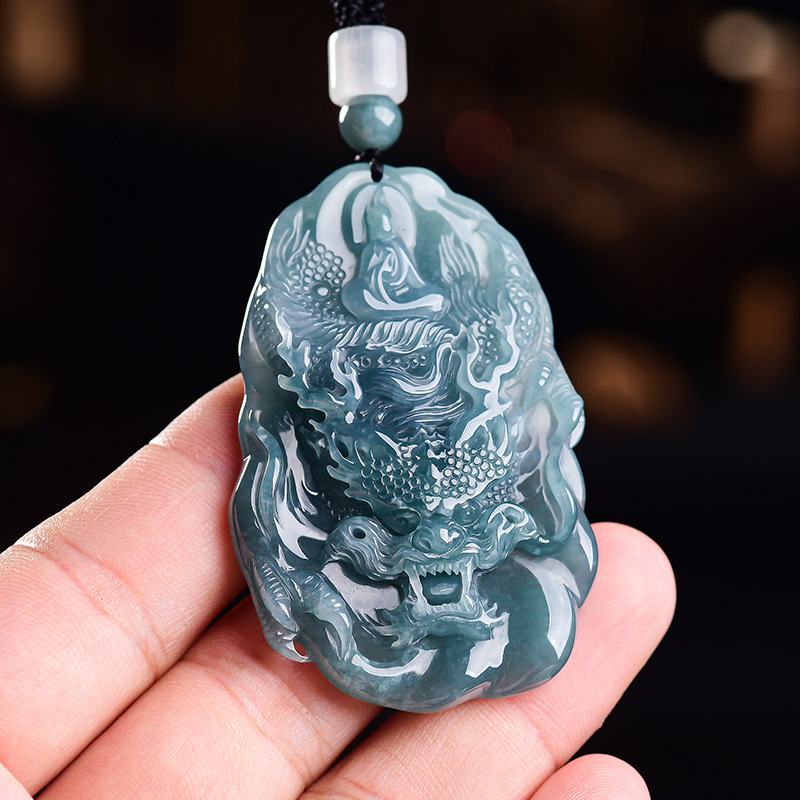 Woman Accessory - Kalung Liontin Naga Giok Burma Alami