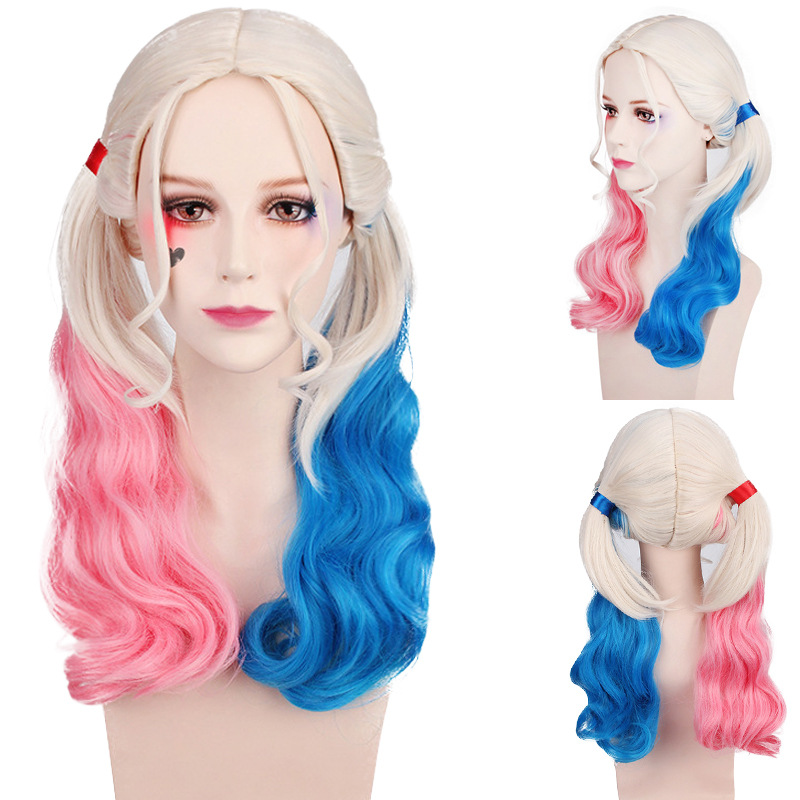 Women'S Harley Quinn Accessories - Wig Cosplay Harley Quinn Halloween, Warna