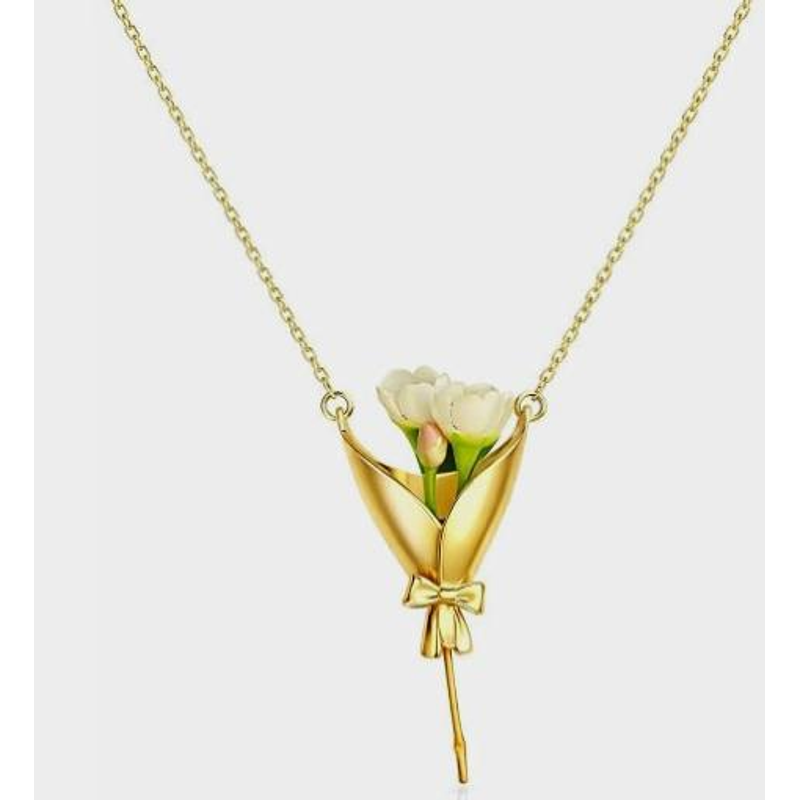 Women Accessories Bouquet - Kalung Penyangga Bunga 2026 DIY Liontin