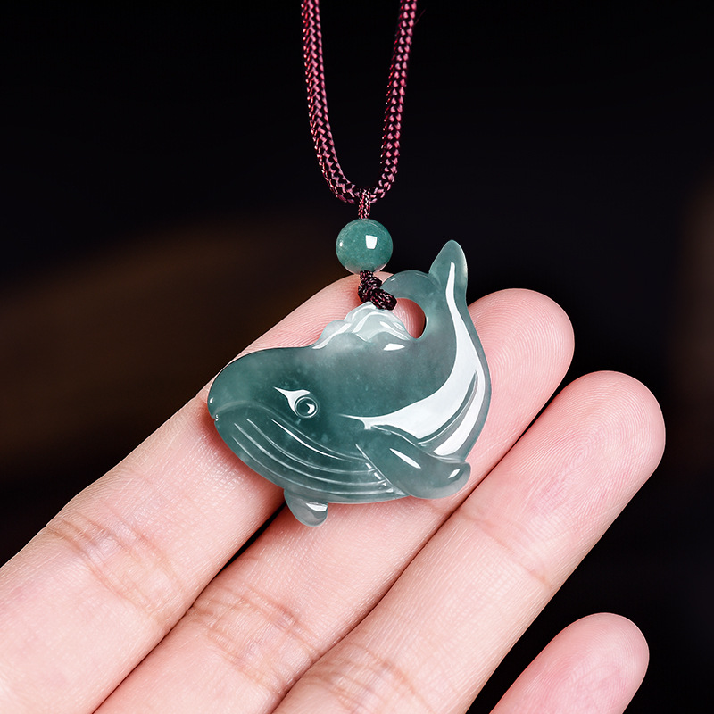Woman Accessory - Kalung Liontin Paus dari Batu Giok