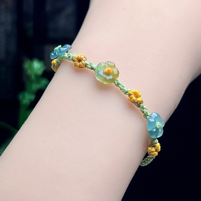 Woman Accessory - Gelang Bunga Giok Myanmar Hadiah Perancang
