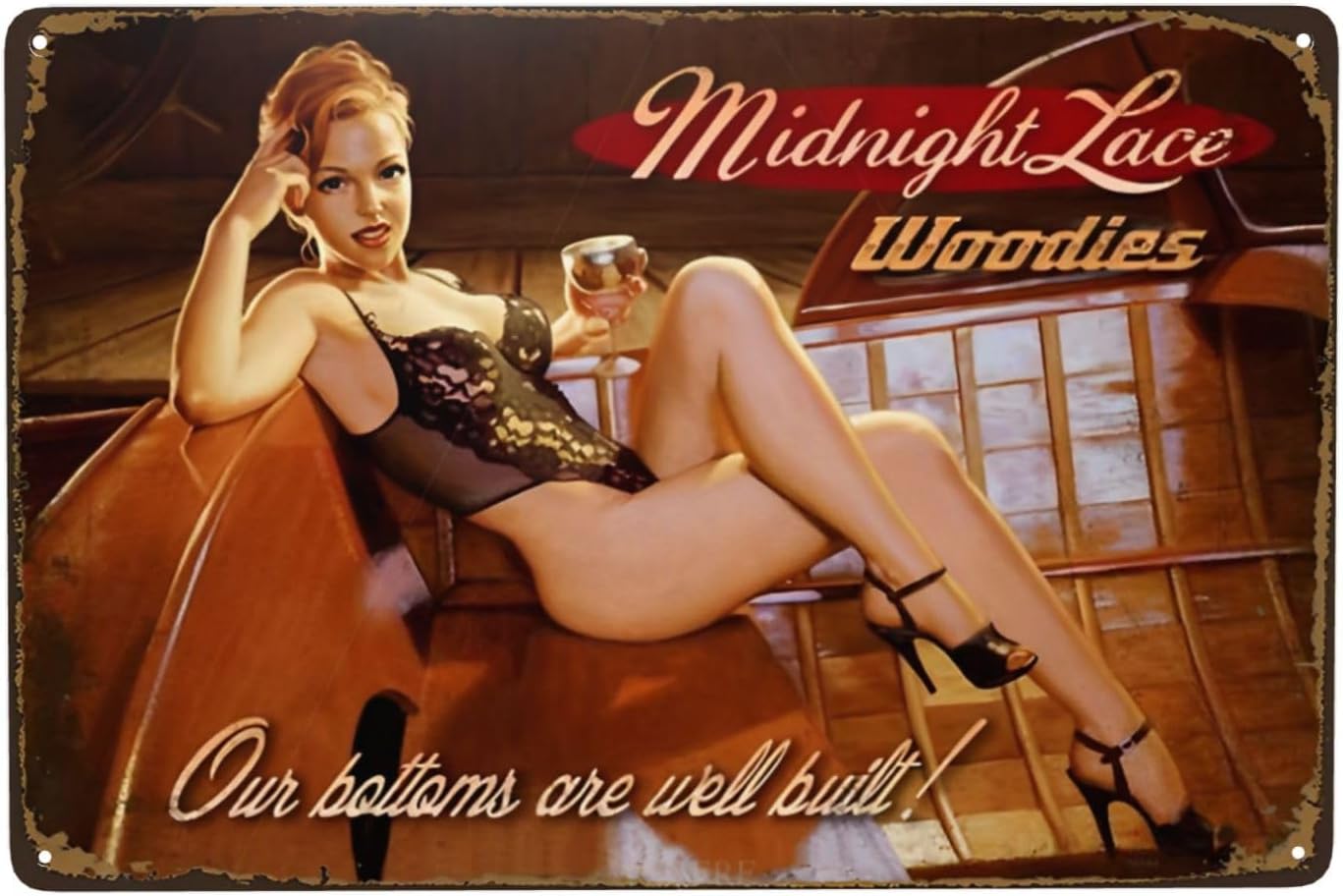 Women Accessories Poster - Papan Tanda Logam Bergaya Vintage dengan