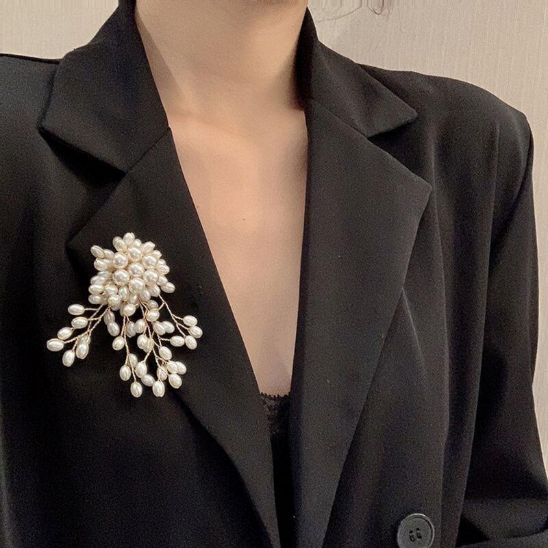 Women Accessories Bouquet - Bros Pin Bunga Mutiara Vintage Elegan