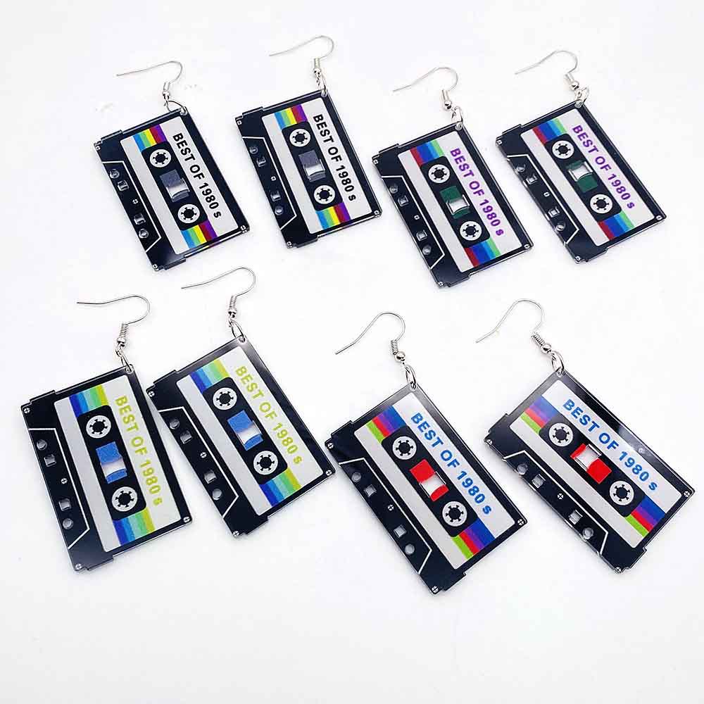Women'S Accessories In The 90S - Anting-anting pita kaset antik menjuntai 80S