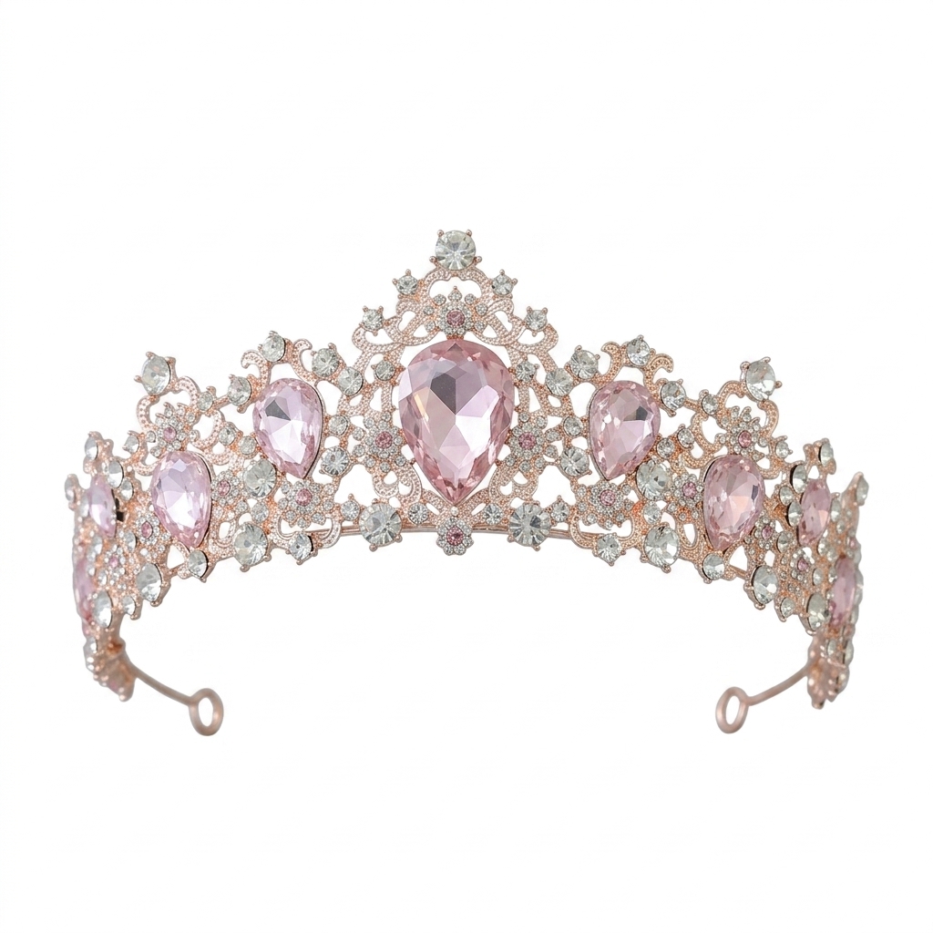 Women Accessories For Wedding - Ikat Rambut Tiara Elegan untuk Pesta