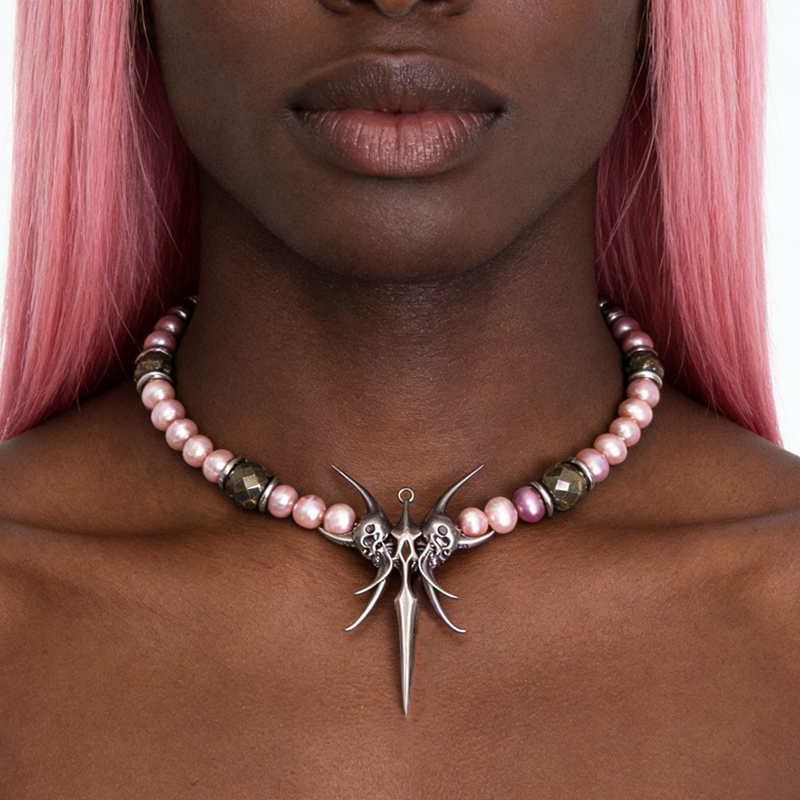 Women'S Accessories In The 90S - Kalung Liontin Salib Tengkorak Perhiasan Y2K