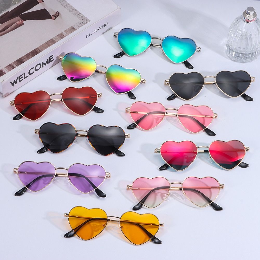 Women'S Accessories In The 90S - Kacamata hitam berbentuk hati, aksesoris kacamata