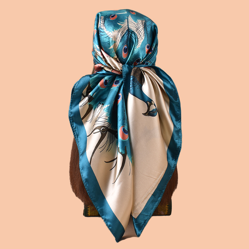 Silk Scarf Square - 1 Buah Syal Persegi Besar Wanita
