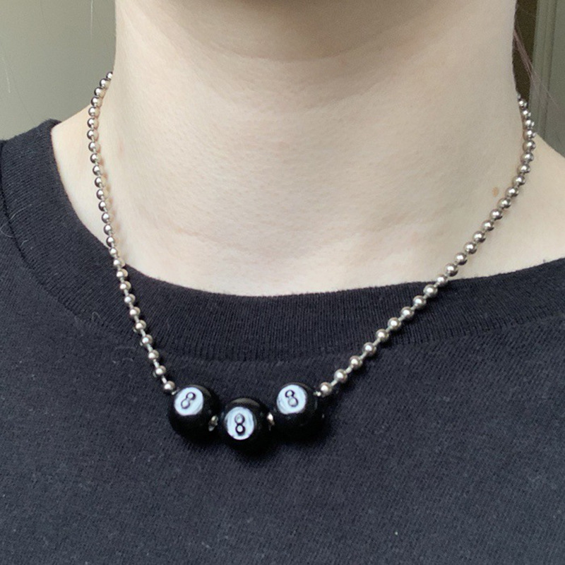 Kpop mode antik hitam 8 bola B - Women'S Accessories In The 90S ulasan dan harga