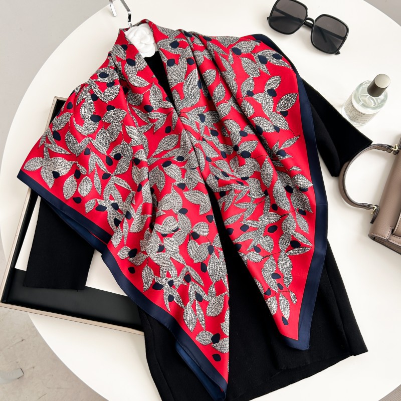 Syal Persegi 90cm Berkualitas  - Silk Scarf Square ulasan dan harga