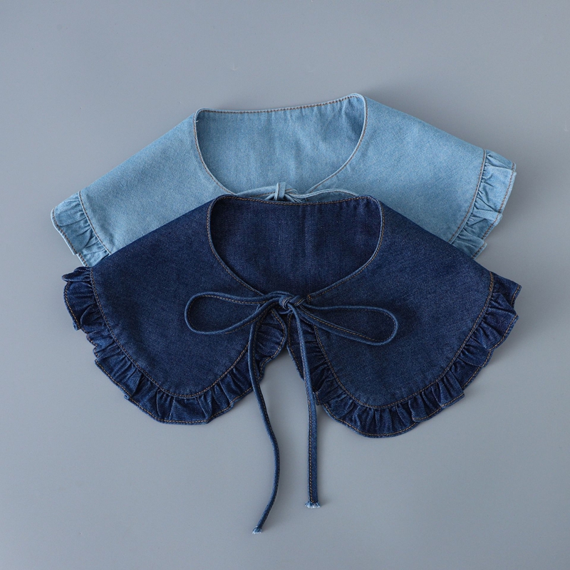 Kerah Selendang Denim Lipit ya - Woman Accessory ulasan dan harga