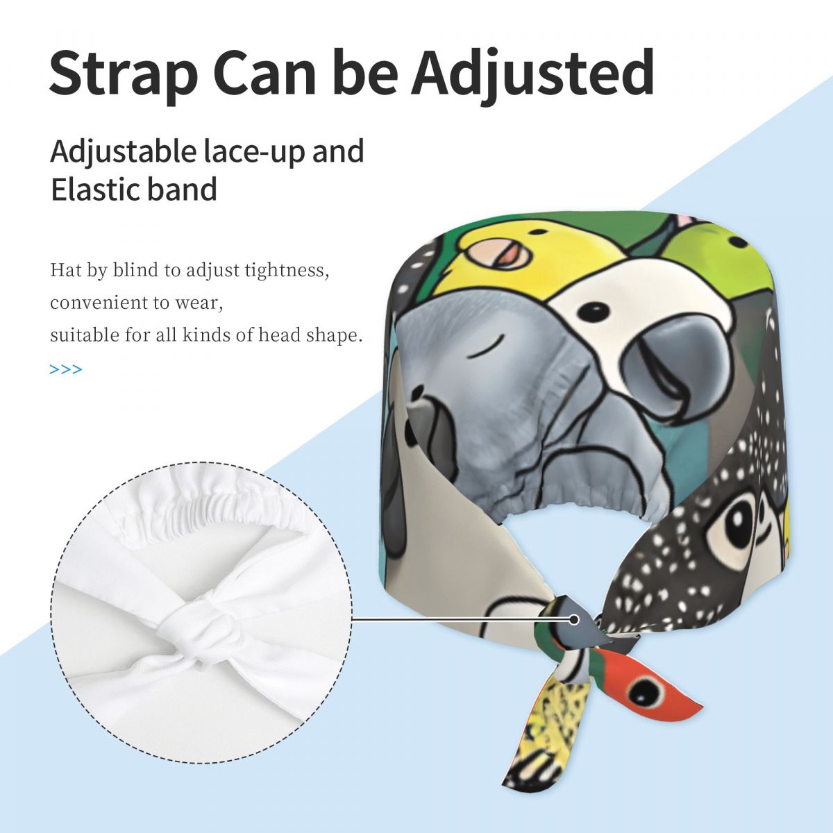 Topi Scrub Caps Parrot Party P - Women Accessories Poster ulasan dan harga