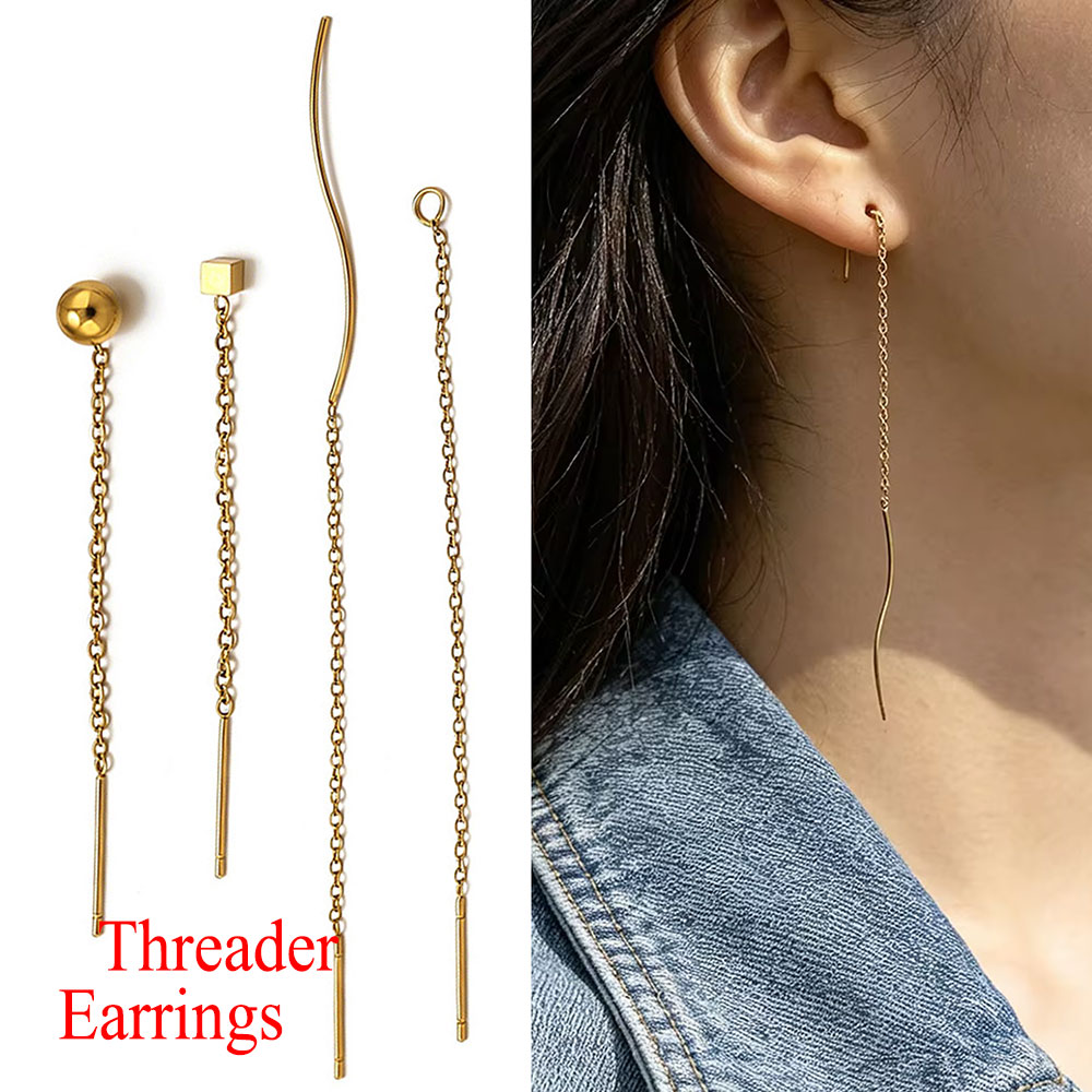 10 Buah Anting Tali Telinga Pa - Women Accessories Chain ulasan dan harga