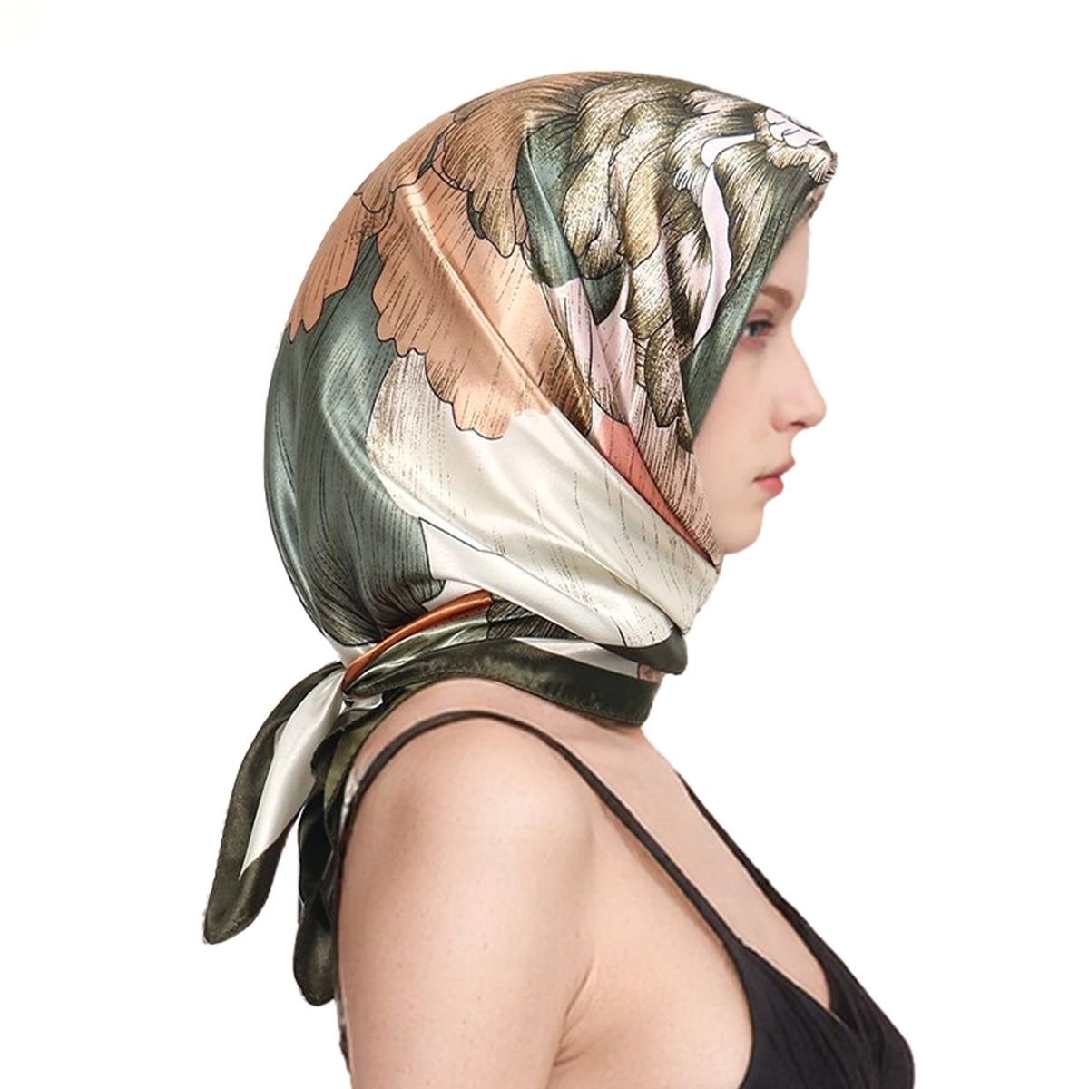 Syal Persegi Sutra Satin 90*90 - Silk Scarf Square ulasan dan harga