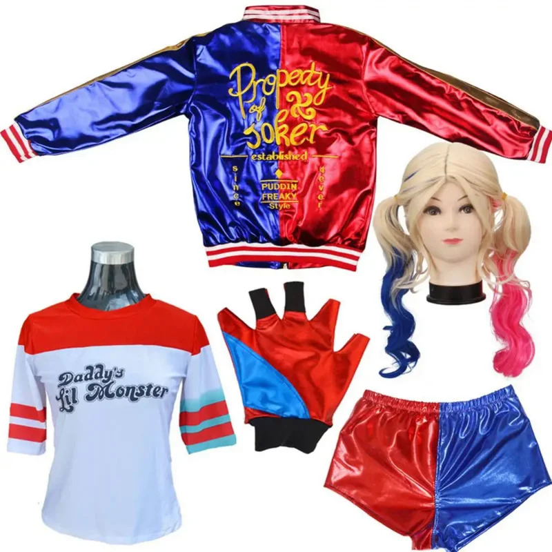 Kostum Cosplay Anime Harley Qu - Women'S Harley Quinn Accessories ulasan dan harga