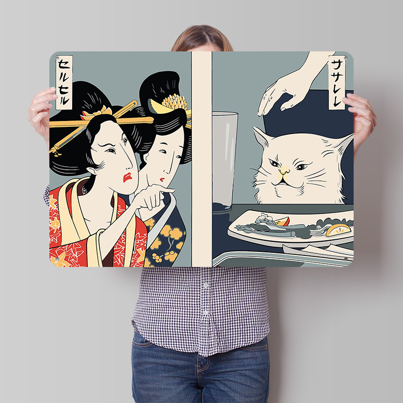Poster Tekstur Cetak 3D Wanita - Women Accessories Poster ulasan dan harga