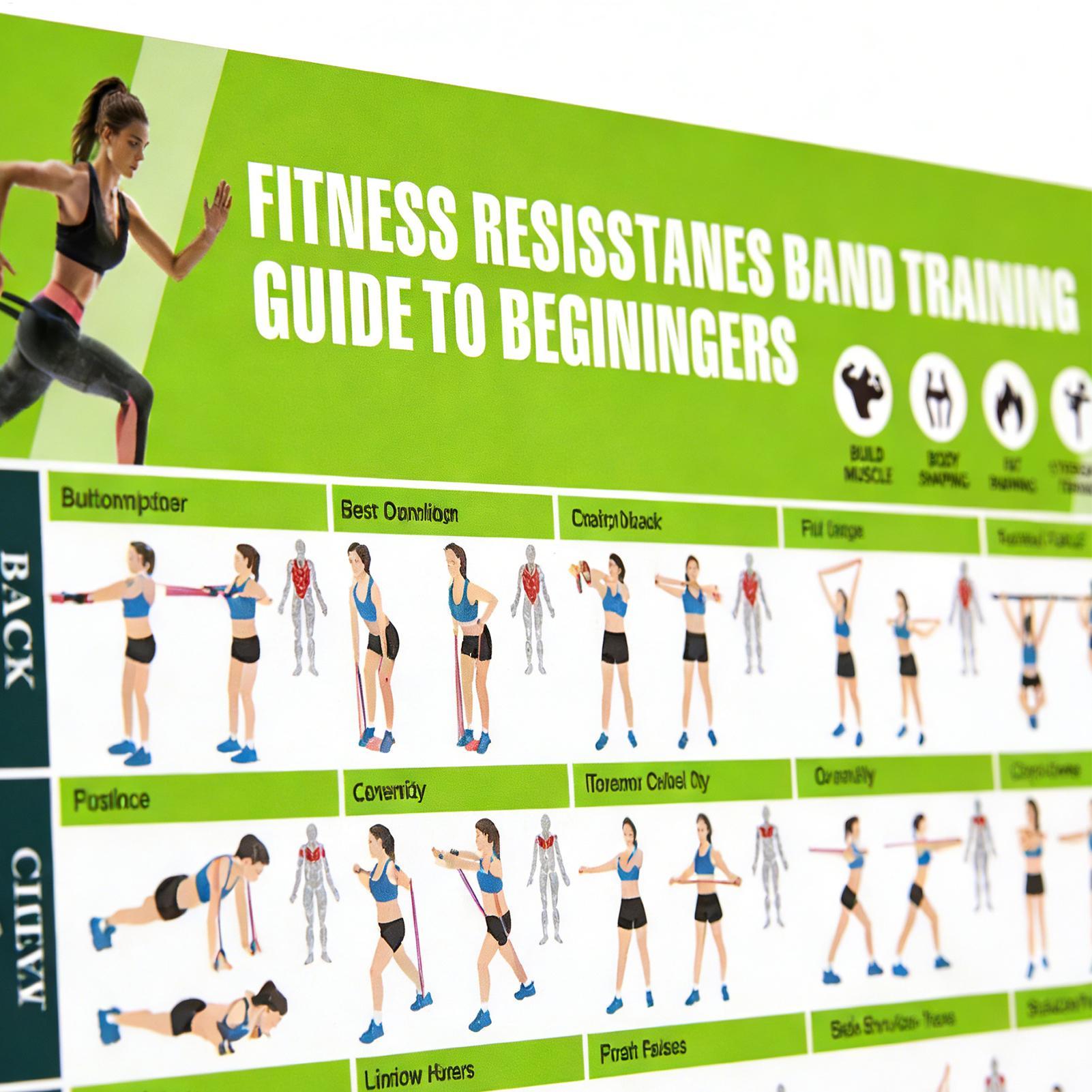 Poster Latihan Pita Resistensi - Women Accessories Poster ulasan dan harga
