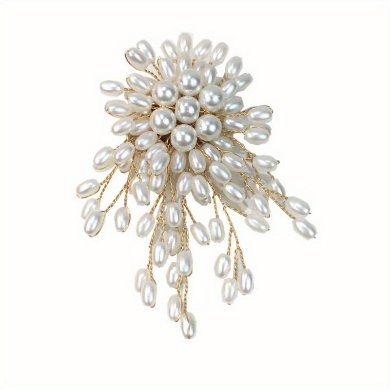 Bros Pin Bunga Mutiara Vintage - Women Accessories Bouquet ulasan dan harga