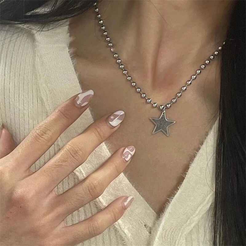 Kpop Kalung Rantai Liontin Bin - Women'S Accessories In The 90S ulasan dan harga