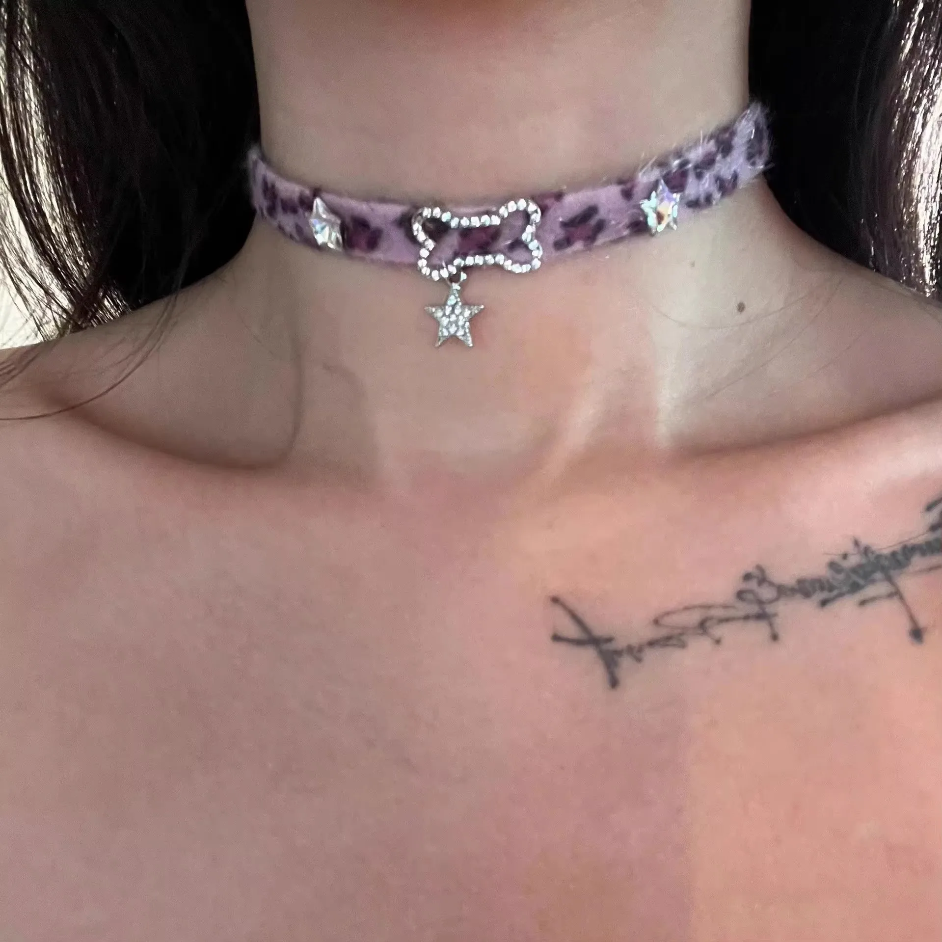 Kalung Choker Tulang Leopard B - Women'S Accessories In The 90S ulasan dan harga