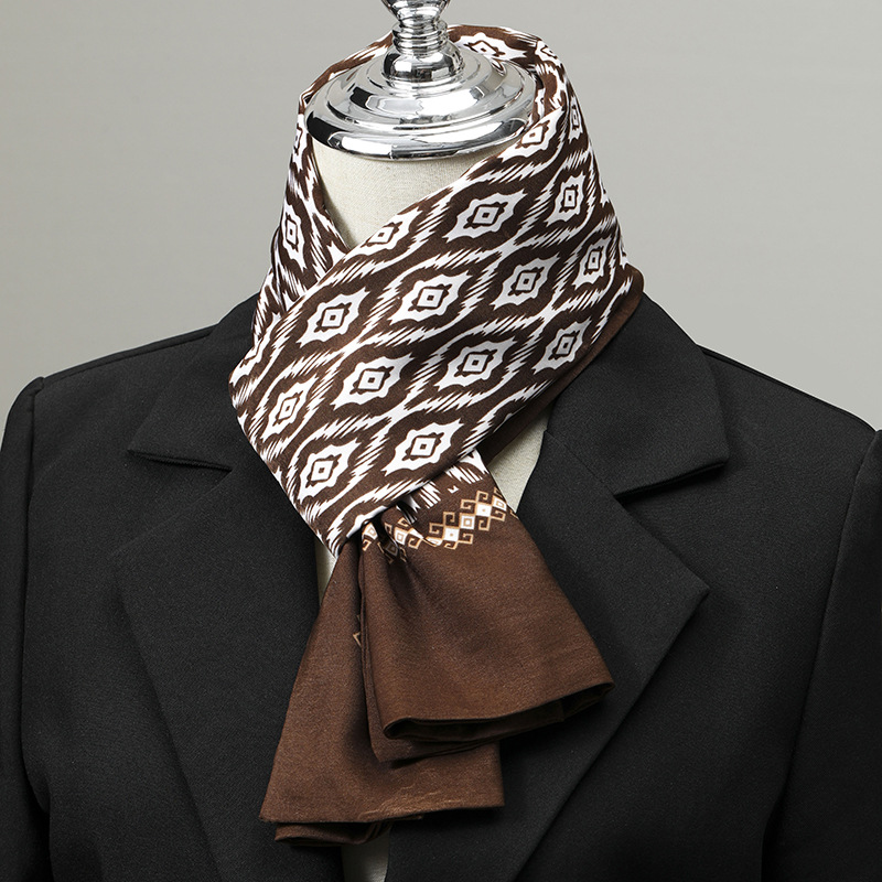Syal Pria Imitasi Sutra, Syal  - Silk Scarf Square ulasan dan harga
