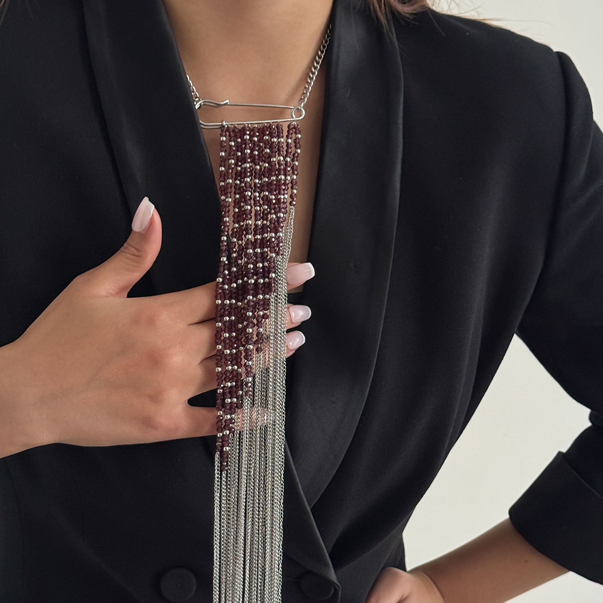Bros Rantai Rumbai Warna Perak - Women Accessories Chain ulasan dan harga