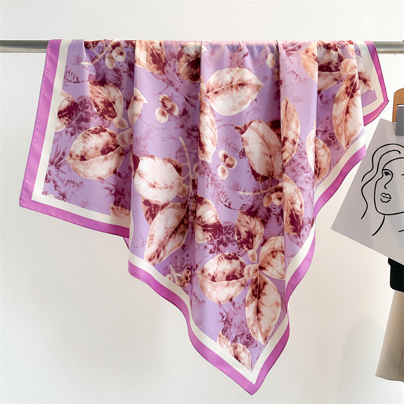 Retro 90cm dicetak syal perseg - Silk Scarf Square ulasan dan harga