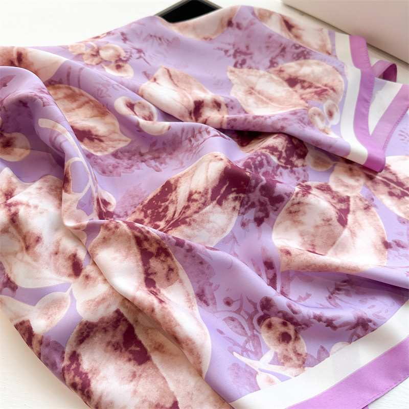 Retro 90cm dicetak syal perseg - Silk Scarf Square ulasan dan harga