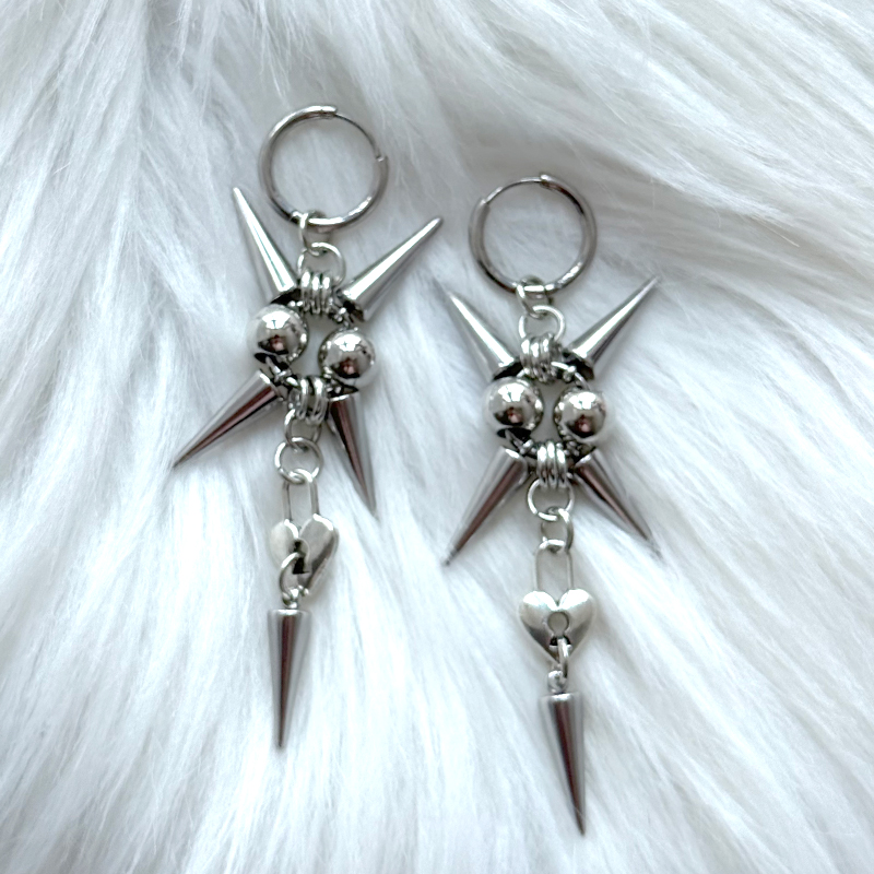 Anting-anting Salib Baja Anti  - Women'S Accessories In The 90S ulasan dan harga
