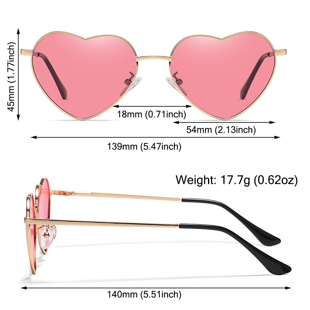 Kacamata hitam berbentuk hati, - Women'S Accessories In The 90S ulasan dan harga