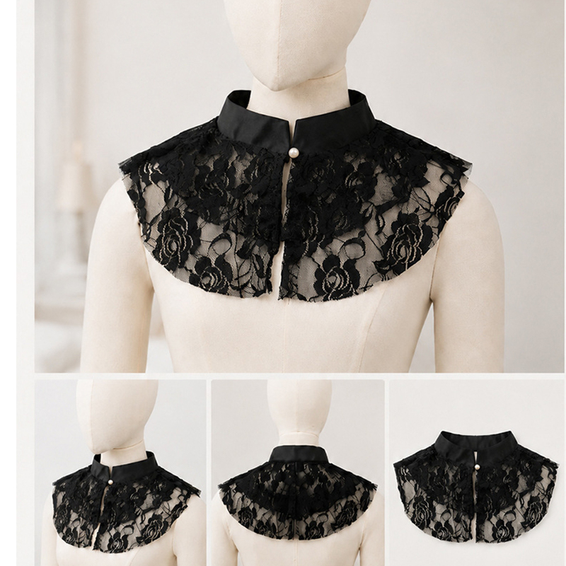 Kerah Palsu Berenda Bunga Eleg - Woman Accessory ulasan dan harga