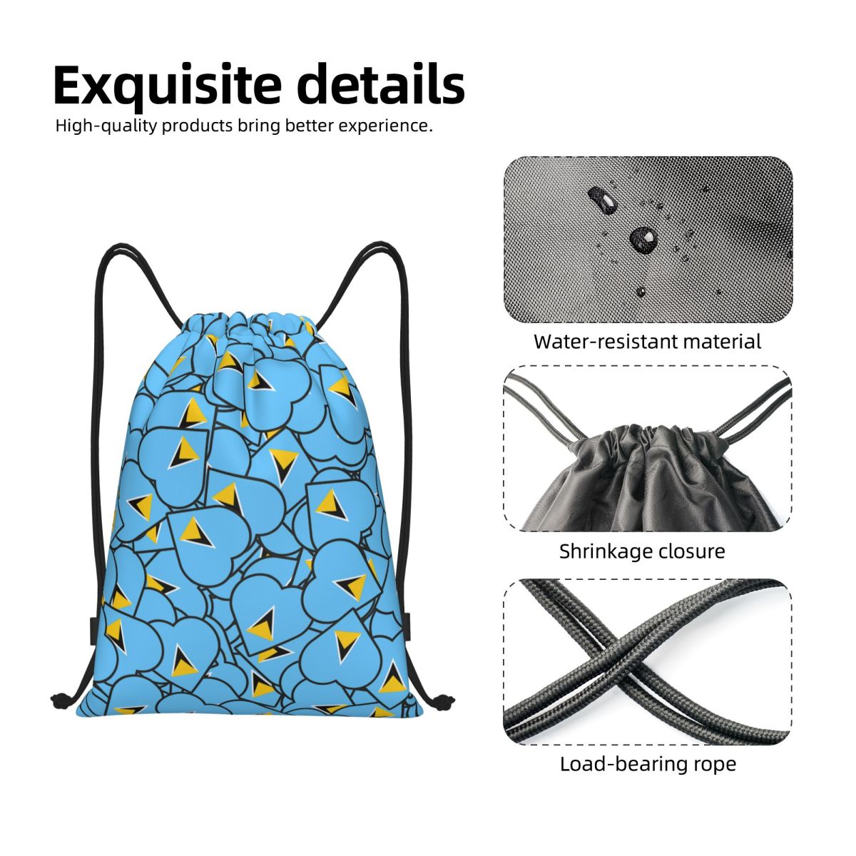Tas Ransel Serut Bendera Negar - Women Accessories Poster ulasan dan harga